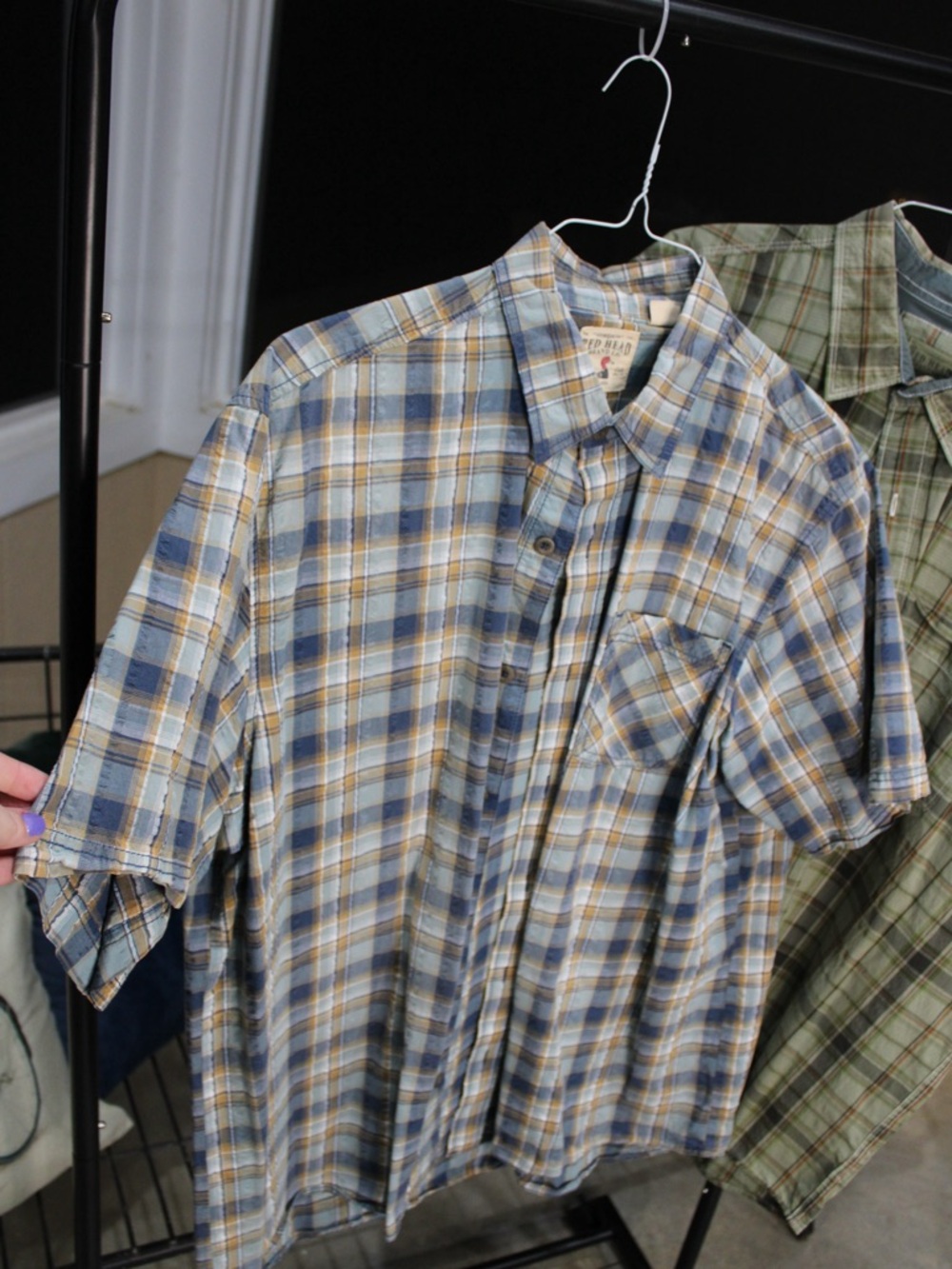 RedHead Plaid Button Up Shirt XL Short Sleeve Outdoor Casual Lightweight